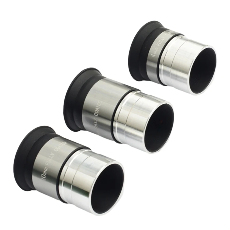 

High Eyepiece Lens 4/10/20mm Optical Lens Astronomy Eyepiece with 1.25in Filter Thread H58D