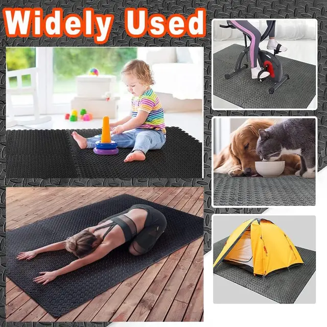 8/16 Pcs Fitness Mat Set EVA Foam Puzzle Floor Mats High Density Interlocking Tiles Suitable for Home Gyms Treadmill Areas 3