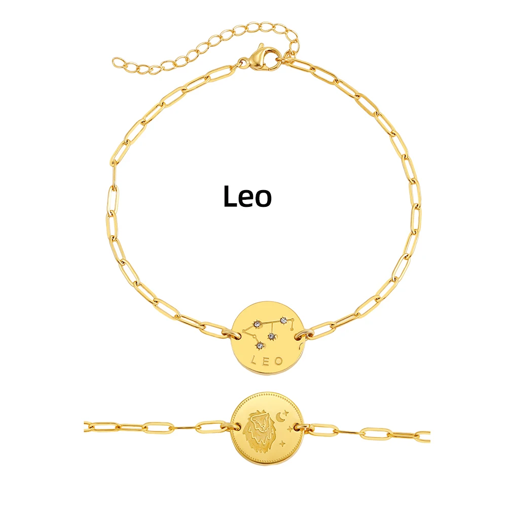 Bracciale Oroscopo Segni Stellari, Pietra Naturale 12 Oroscopo Energia