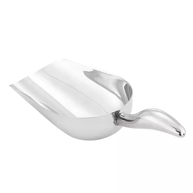 

Ice Shovel 201 Stainless Steel Milk Tea Shop Plastic Thickened Commercial Shovel Tea Dry Goods Small Popcorn Multipurpose Shovel