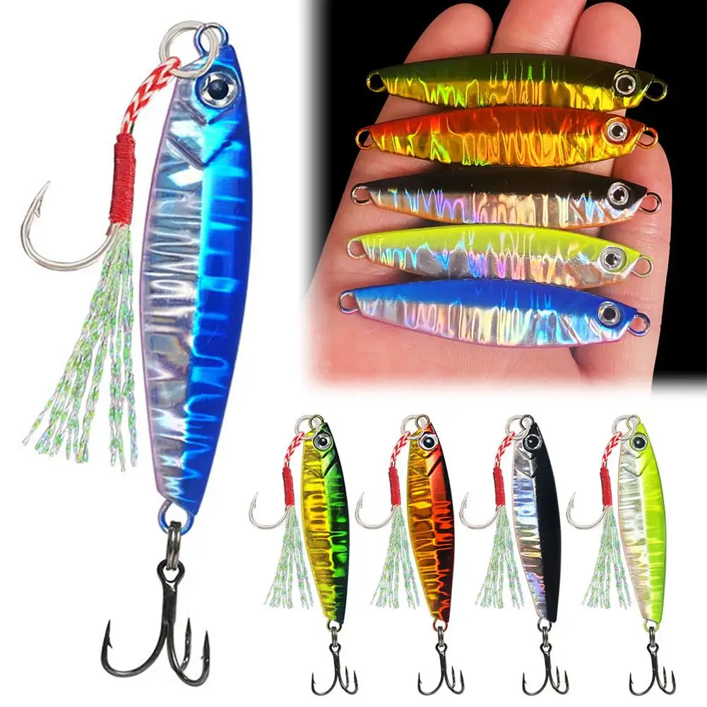 10G Long Cast Metal Jig Fishing Lure Bass Fishing Jigs Accessorio Fish Tackle Saltwater Outdoor Weights Esche Da Traina Artif D4D0