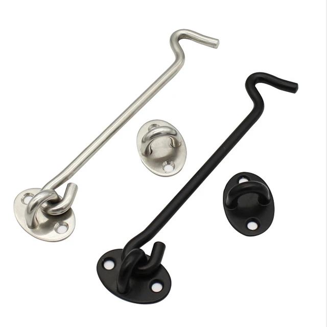 Stainless Steel Window Door Bolt Door Lock Safety Switch Cabin Window Hook  Door Eye Latch Silent