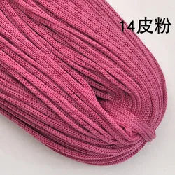 Vibrant 3mm Nylon Cord for DIY Crafts and Hand - Woven Creations - 200m (Leather Pink)