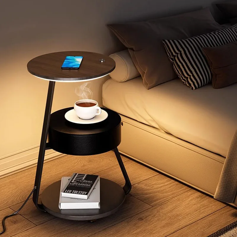 

Smart Librero Bedside Table Modern Luxury Nordic Nightstand Bedside Table Unique Desk Drawers Muebles Space Saving Furniture
