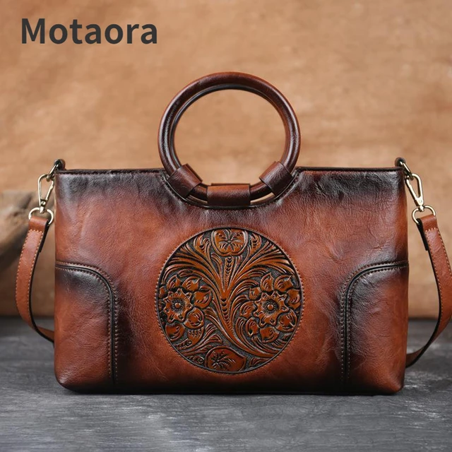 2023 Retro Leather Handbag: High Quality