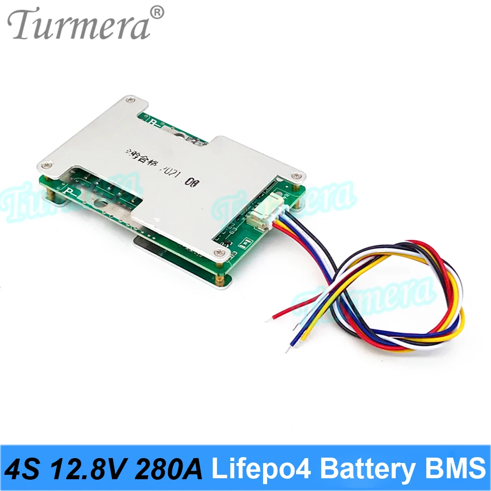 Turmera 4S 12.8V 200A 280A 밸런스 Lifepo4 배터리 BMS 밸런스 보호 보드 3.2V 200Ah 280Ah 320Ah Lifepo4 배터리 사용