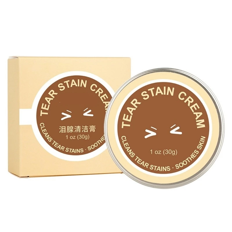 Pet Eye Tear Stain Remover Cream for Dogs and Cats Gentle Eye Tear Stain Cream