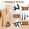 Metal Cutting Board Stand Kitchen Storage Rack for Cutting Boards Kitchen Storage Organizer Stand for Cutting Boards for Easy 5
