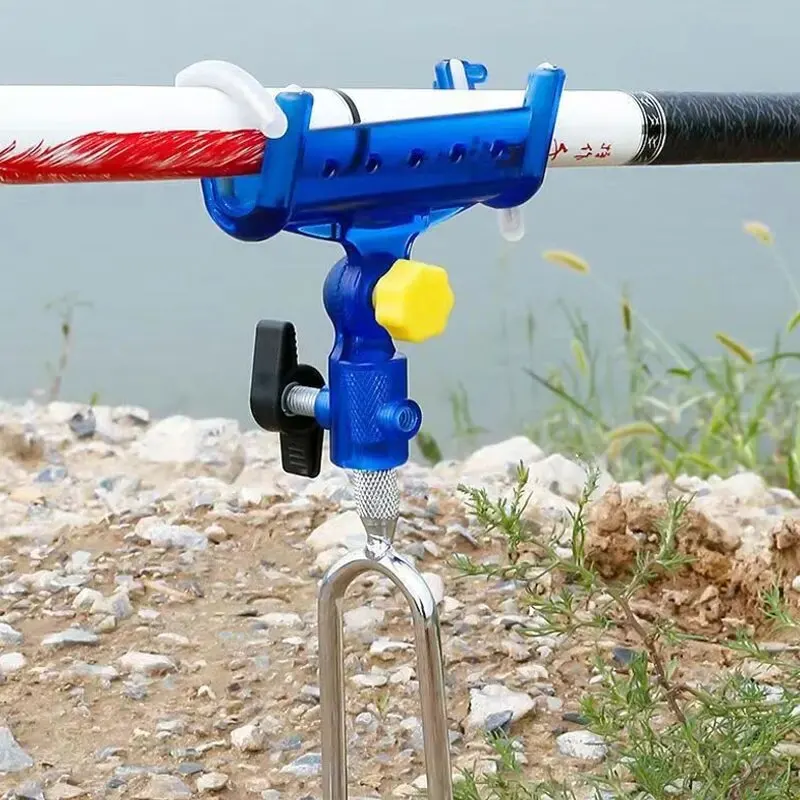Fishing Rod Bracket 1pc Fishing Rod Ground Insertion Bracket with Rod Drop Lock and Lift Unlock