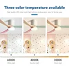 46/56Inch Low Floor Ceiling Fan Light Modern Black ABS Blade DC Remote Control Led Fan Lights Restaurant The bedroom 110V 220V 3