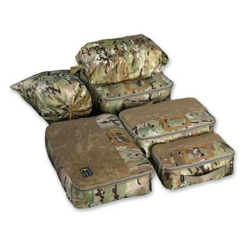 Set di organizer per attrezzature tattiche Borsa interna per valigia Cubi da imballaggio Borsa per espansione bagagli da 6 pezzi