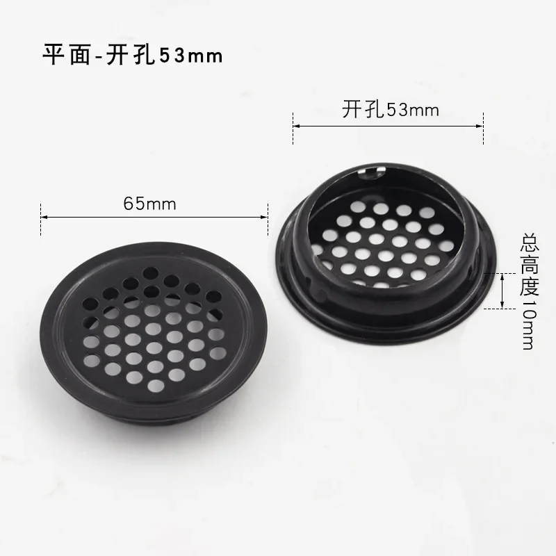 Thickened Cabinet Stainless Steel Air Vent Shoe Cabinet Breathing Hole Round Breathing Hole Cover Heat Dissipation 10pcs
