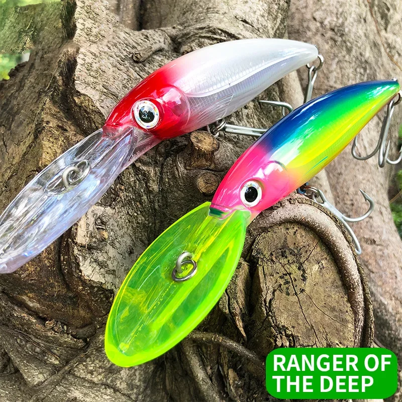 CF LURE 1PCS Minnow Slow Sinking Fishing Lure With Long Lip