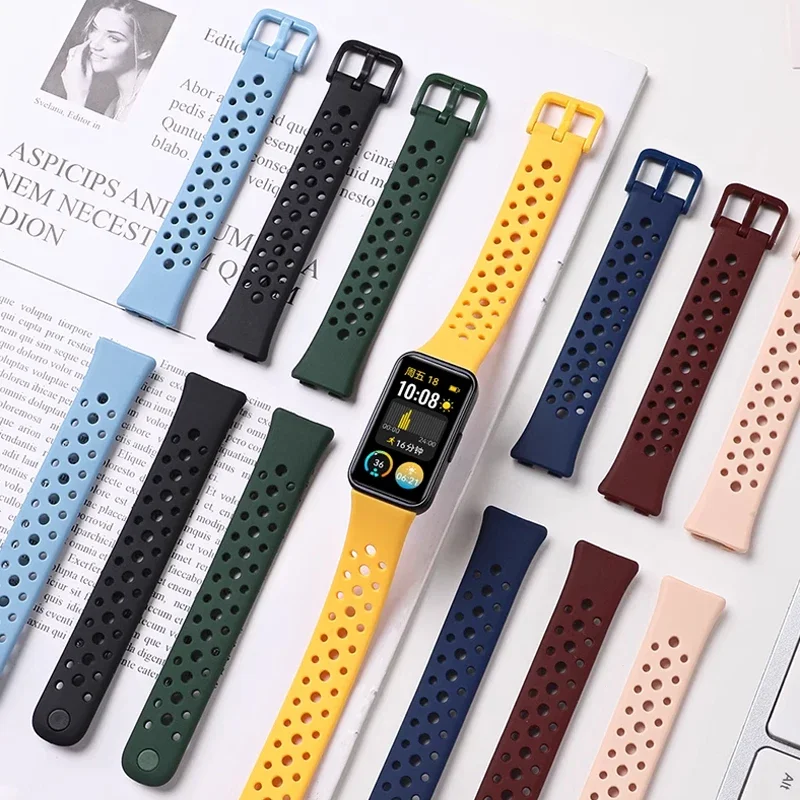 Breathable Silicone Sport Strap Replacement Bracelet for Huawei Band