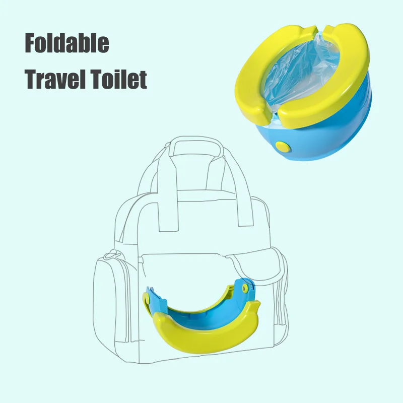 Portable Travel Baby Potty Foldable Children's Potty Training Seat Outdoor and Indoor Easy to Clean Boys And Girls Birthday Gift 3