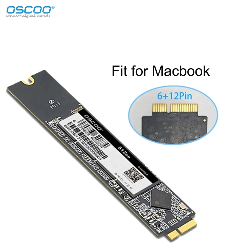 Oscoo-disco Rígido Interno de Estado Sólido Ssd 1tb para Macbook Air 2010 2011 A1369 A1370 Disco Rígido 256gb 512gb Atualização de Capacidade de 1tb - Imagem 4