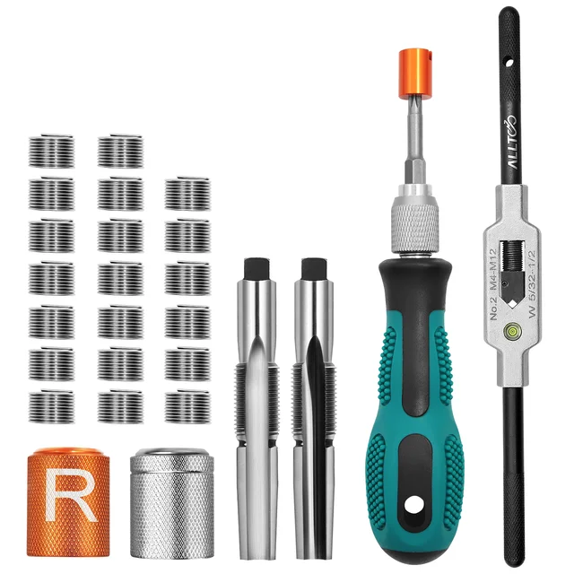 Reparatie Draad Set 9/16 inch Fiets draad Tikken apparaat Cyclus Crank Saver Kit Pedaal Draad Reparatie Tap universele draad tool