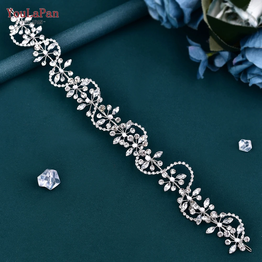Bridal Headband Wedding Rhinestone Hair Accessories Women Headwear Dancing Party Headpiece Handmade Headdress HP266