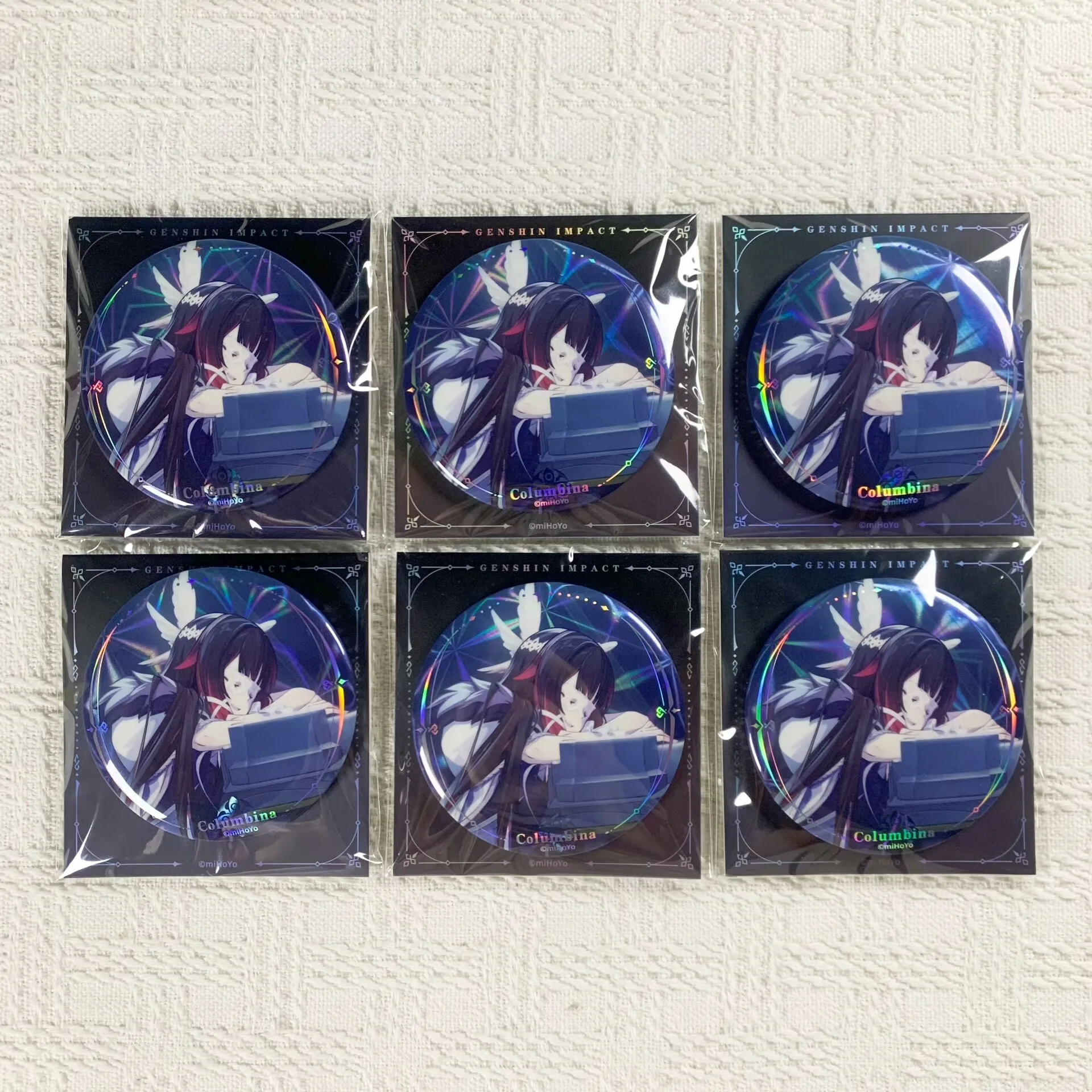 2026년 신상품 재고 있음 원신 임팩트 겨울 밤의 장난 콜롬비나 배지 퀵샌드 아크릴 스탠드 카드 즉석 카메라