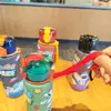 High Quality 700ML Astronaut Space Cup Plastic Seal Sippy Cup Cartoon With Latch Water Bottle Outdoor Sports 4