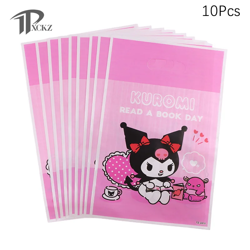 10 шт., пластиковые подарочные пакеты для девочек