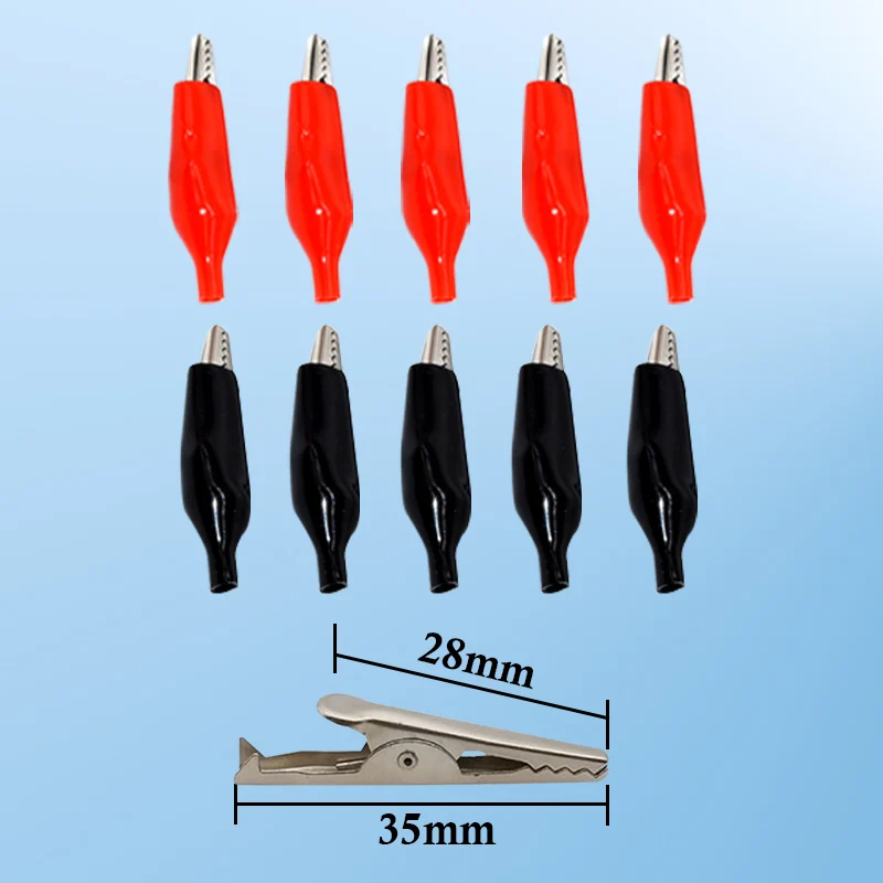 35mm medium size Test Clips Small Power Safety Iron Clips Instrument Test Alligator Fixed alligator clips electric test clamp test probes test clip electrical clamp