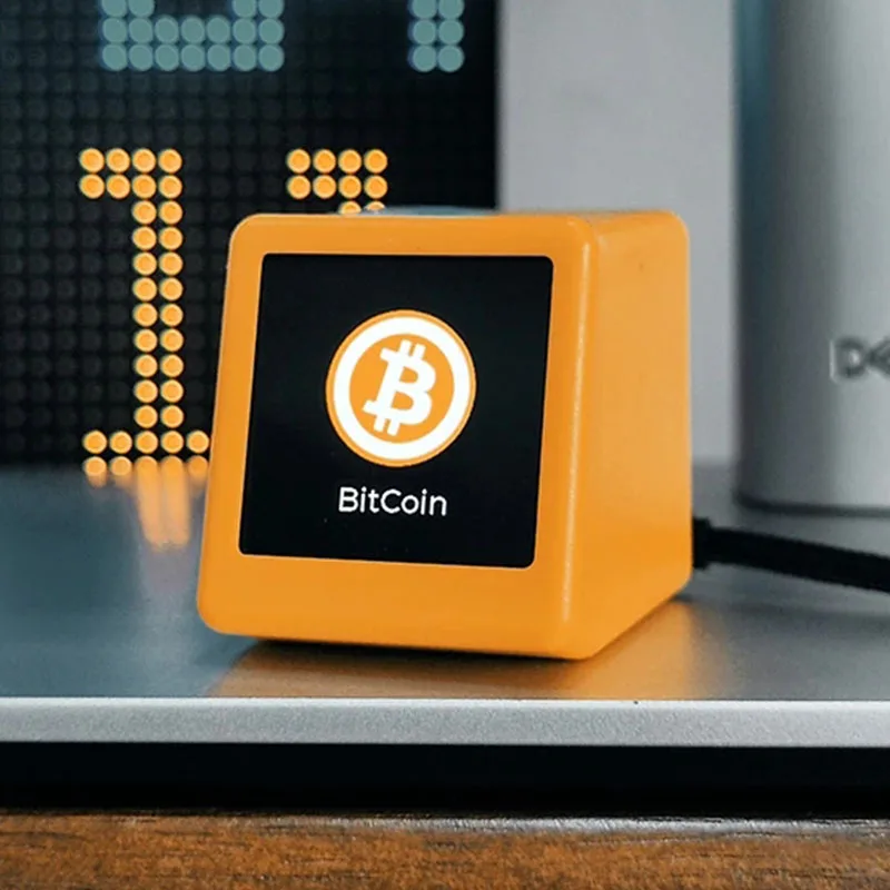 BitCoin Stock Price Display Tracker Ticker Cryptocurrency Real Time Desktop Gadget BTC ETH DOGE Weather Station Clock