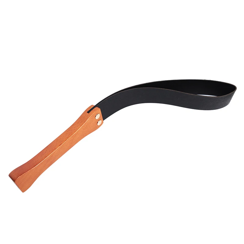51cm Double Layer Leather Paddle Riding Crops Flogger Horsewhips Spikes Wooden Handle Spanking Paddle Slapper Riding Spurs 3