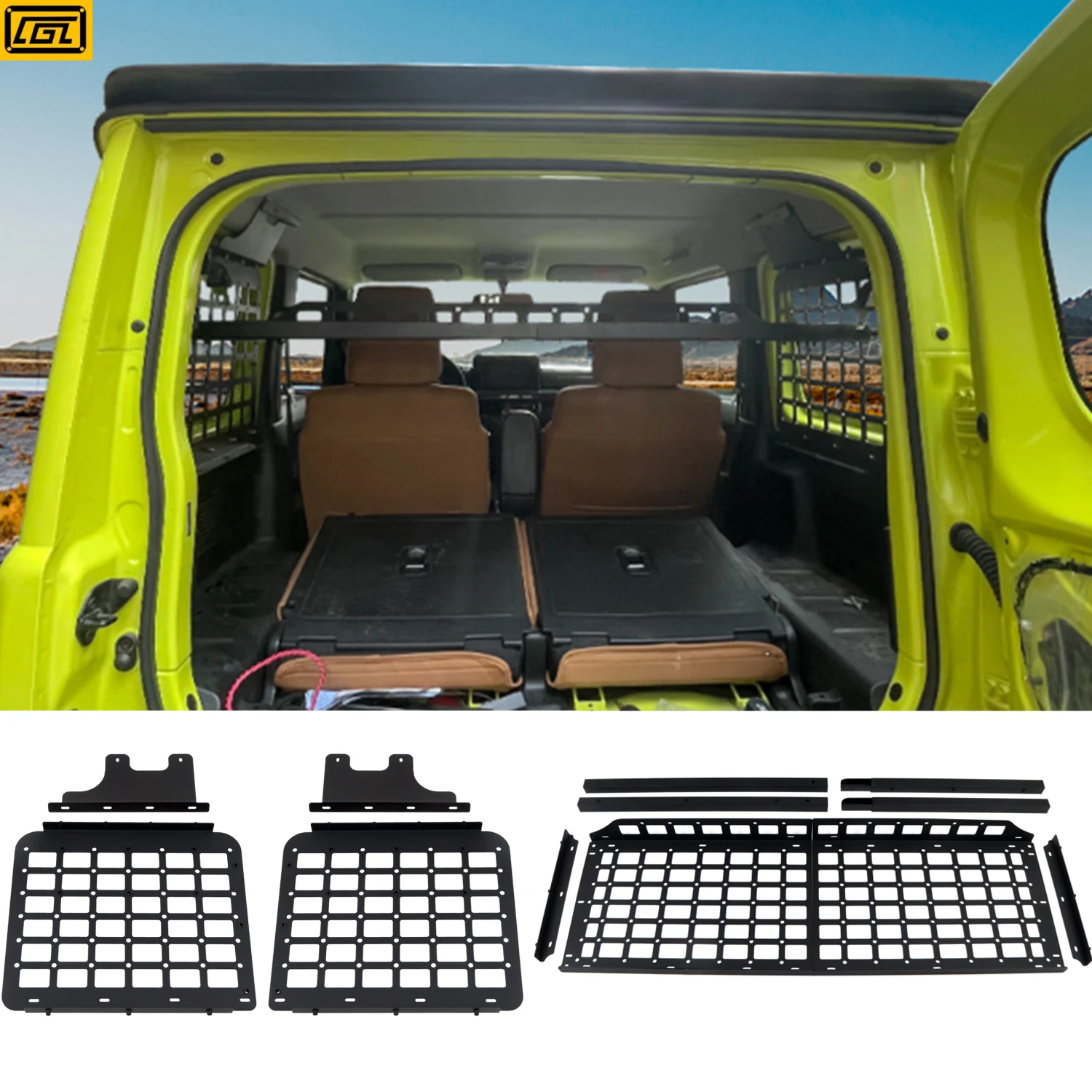 Cgz Molle Panels Fit For Suzuki Jimny Jb74 2019 2020 2021 2022 2023 Portabagagli Posteriore Portabagagli Portaoggetti Portaoggetti