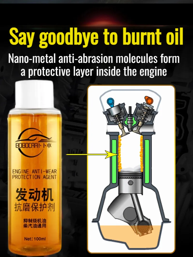 Condizionatore motore per auto Agente protettivo antiusura Riduzione del rumore Additivo per olio motore Agente di riparazione per manutenzione motore moto - Image 3