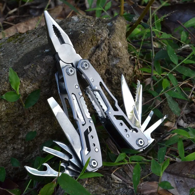 

Pocket Knife Pliers Multifunction Folding Pliers Stainless Steel Multi-tool Outdoor Multipurpose Repair Tools Wire Stripper