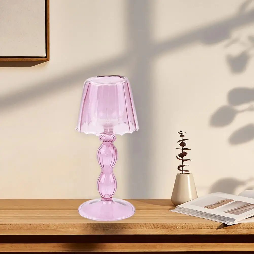 

Candle Holder Practical Non-damaging Desktop Table Lamp Design Household Candle Container Candlestick