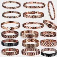 Pure Copper Germanium Magnetic Link Bracelet