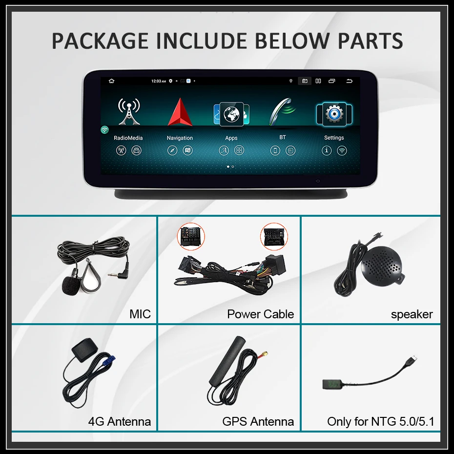 1920*720P Bildschirm Kabelloses Carplay Android 14 Autoradio Stereo für Mercedes Benz CLS-Klasse W218 2010-2018 Multimedia-Player – Detail 2