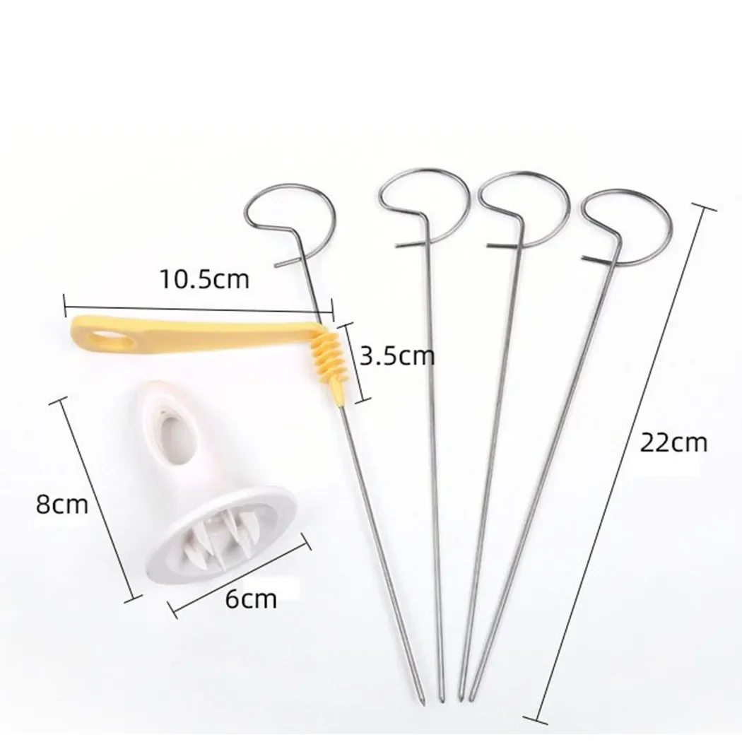 Potato slicer Stainless steel and plastic Twisted slice cutter 1 set