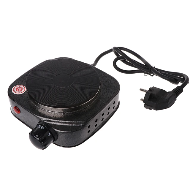 Mini Stove, Electric Single Burner, Compact and Portable, Adjustable  Temperature Hot Plate, 500W Multifunctional Home Heater(US)