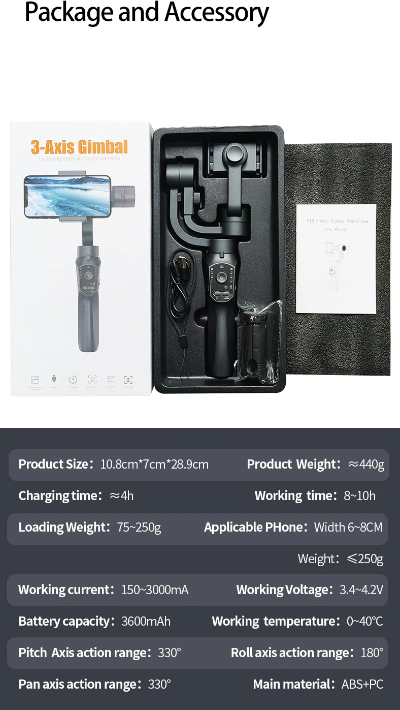3-achsen Gimbal Für Smartphones Mit Gesichtsverfolgung_voghion.com