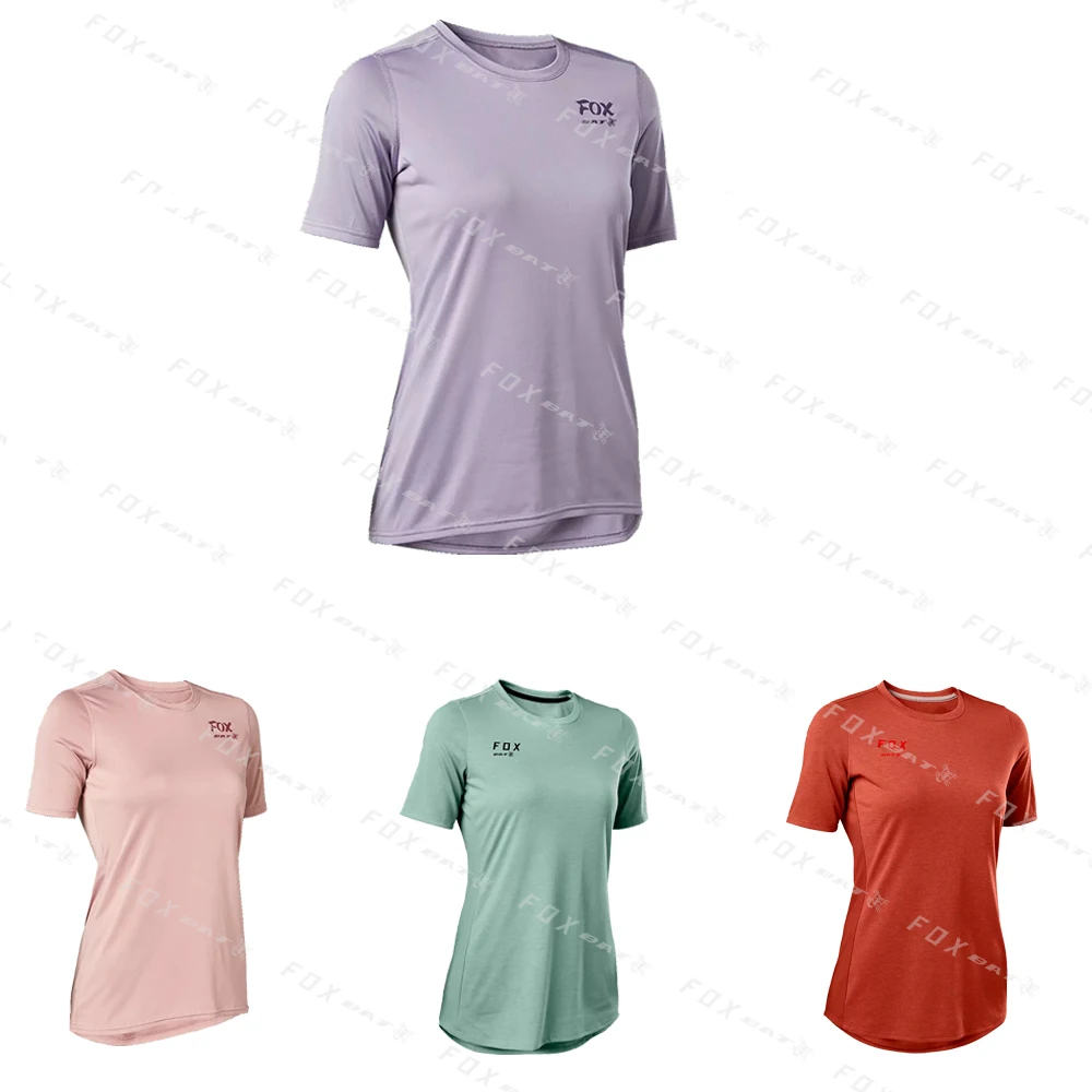 

Women's Downhill Jersey Bat Fox MTB T Shirt Motocross Cycling Downslope Clothing Mountain Bike Jersey Motorcycle Clothing