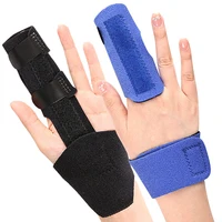 Attelle réglable à deux doigts pour doigt enclenché, redressement des doigts cassés ou courbés, attelle pour pouce, attelle pour mallet finger, support pour ténosynovite (1 pièce) 5