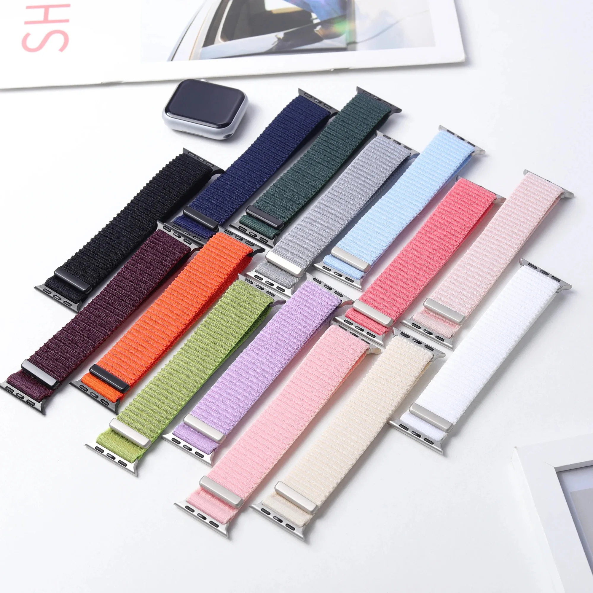 Nylon Loop Strap for Apple Watch - Stylish and Durable Replacement Bracelet
