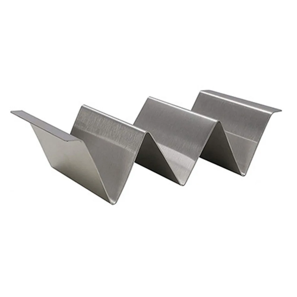 3 Grids Stainless Steel Taco Shell Holder Kitchen Plate Mexican Pancake Stand