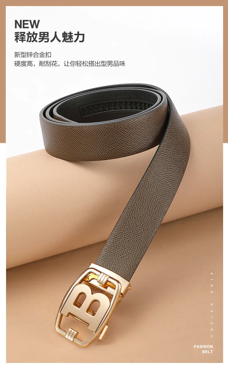 black belt with holes High Quality Designers Mens belt Luxury Brand Famous Male Belts B Buckle Genuine Leather Belts for Men width 3.4cm mens designer belts