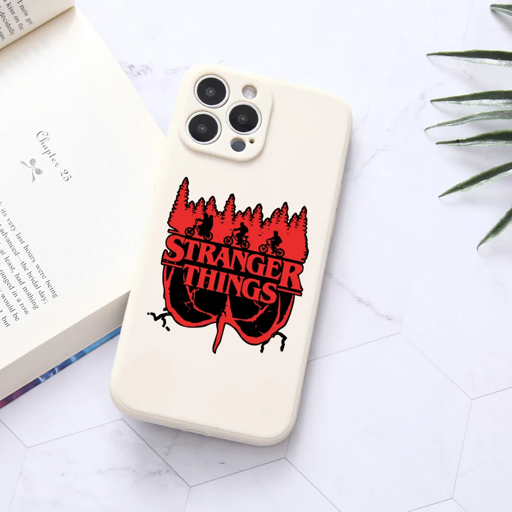 iphone 13 pro max cover For iPhone Case 13 12 11 Pro Max Mini X XR XS 7 8 Plus SE Cartoon Silicone Phone Cover Accessories Stranger Things Hellfire Club iphone 13 pro max leather case
