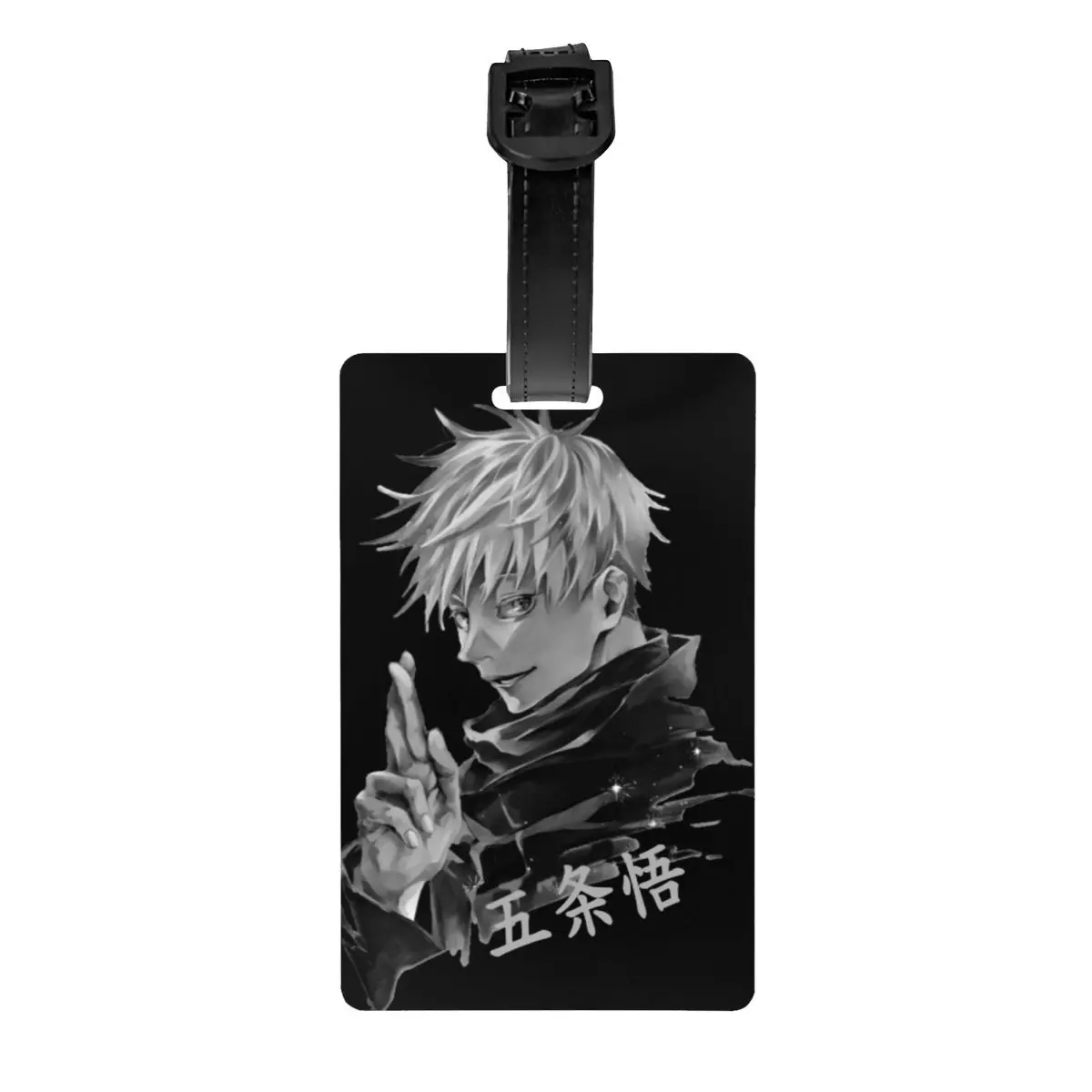 

Custom Anime Jujutsu Kaisen Luggage Tag With Name Card Cool Satoru Gojo Privacy Cover ID Label for Travel Bag Suitcase