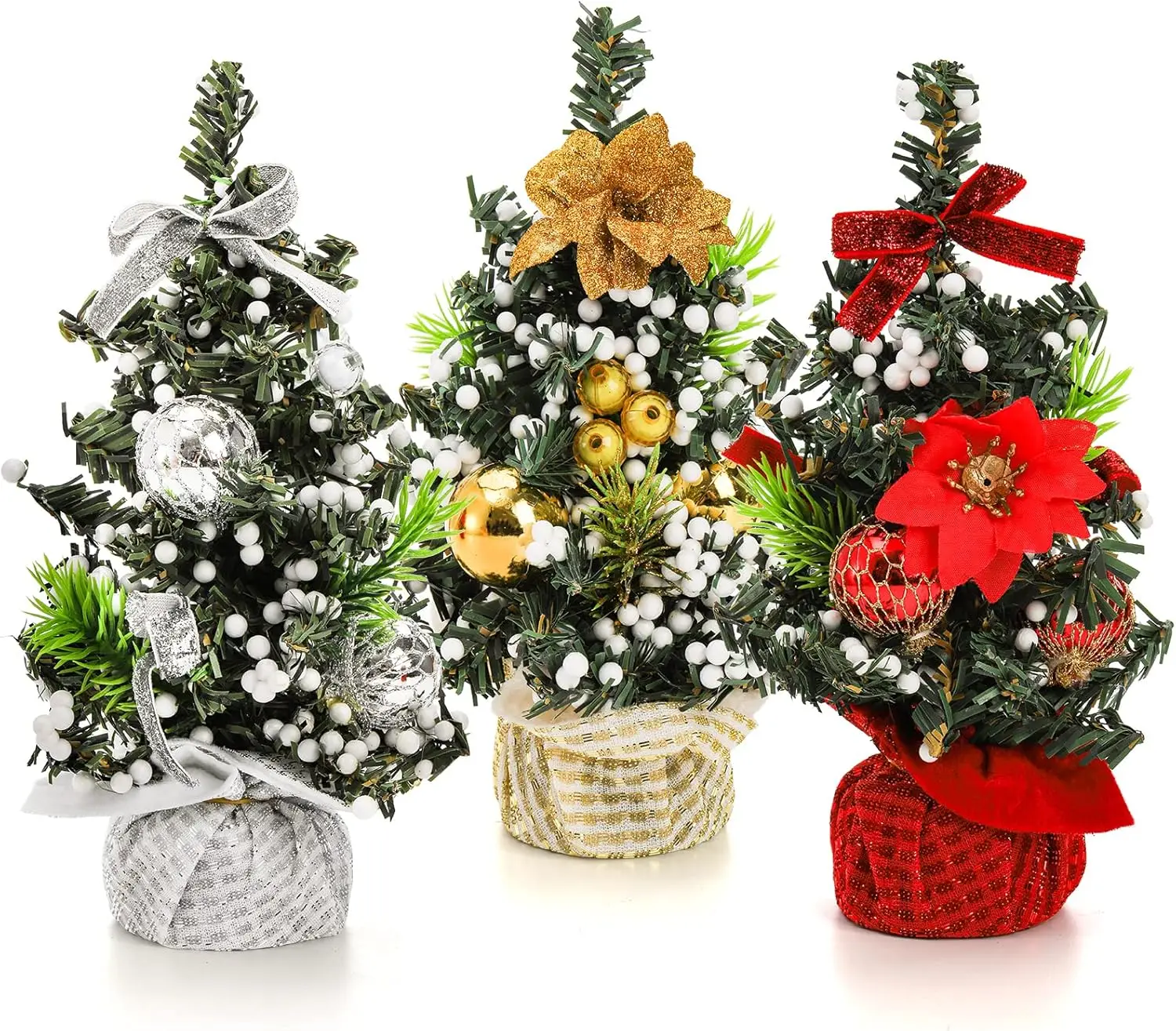 Mini Desktop Christmas Tree Small Tabletop Decoration Cute Festive ...