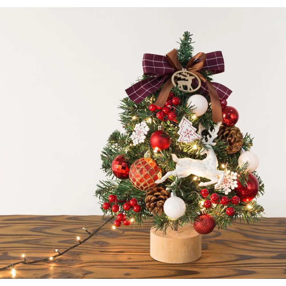 Hot Sale Mini Glowing Christmas Tree Set - Desktop Ornament for Christmas Decor_voghion.com