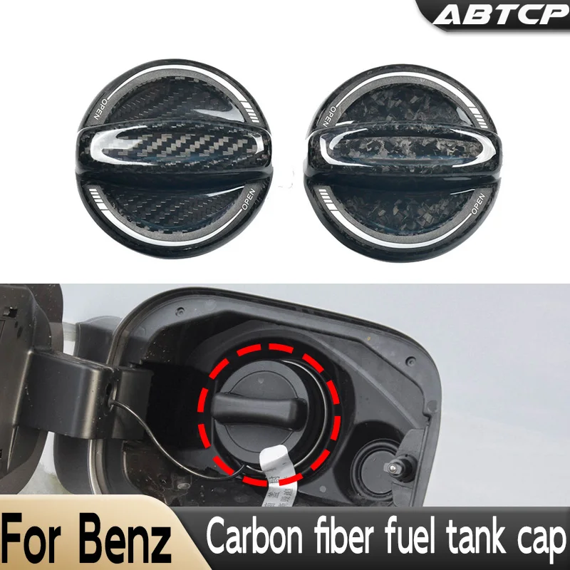 

Carbon Fiber Fuel Tank Cap Trim CoverFor Mercedes Benz C E A S Class W221 W205 W211 W203 W204 W210 W124 AMG W202 CLA W213 W220