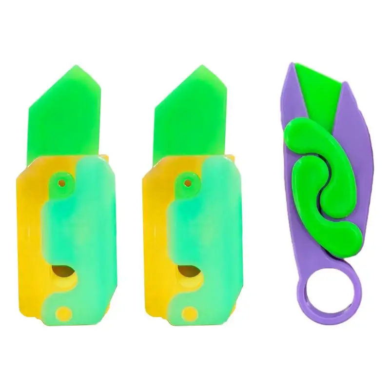

Stress Relief Toy Stocking Stuffers Gift 3D Light Up Fidget Knife Toy Funny Carrot Knife Toy Fidget Knives Sensory Toys Supply
