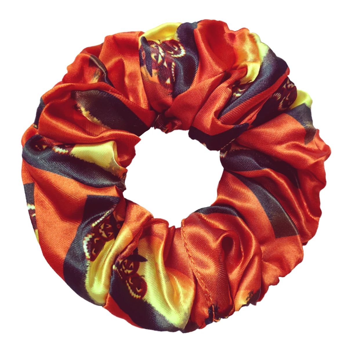 6/3 teile/los Horror Kürbis Dekoration Stoff Elastische Scrunchy Haar Bands Scrunchies Zubehör Kopfbedeckungen Für Halloween Weihnachten – Detail 6