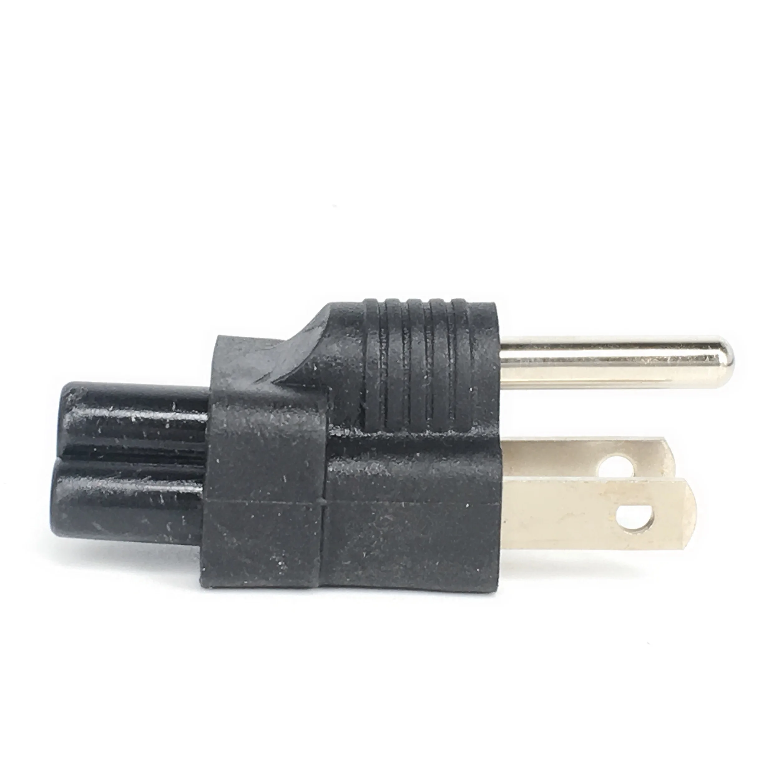 USA AC power cable plug adapter IEC C5 to NEMA 5-15P Plug Adapter IEC C5 to USA NEMA 5-15P Power Plug Adapter